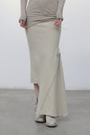 Marc le bihan long net eye skirt 2752 tilleul
